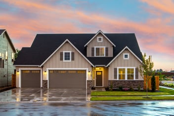 A perfectly maintained home after a storm